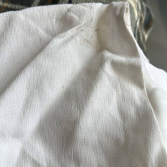 NWT Lewit Dress Size 14 White Wedding Bridal Women's V-Neck Flowy Boho - Picture 11 of 12